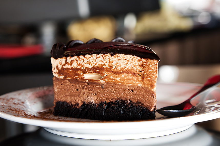 Torta gelada de café com paçoca