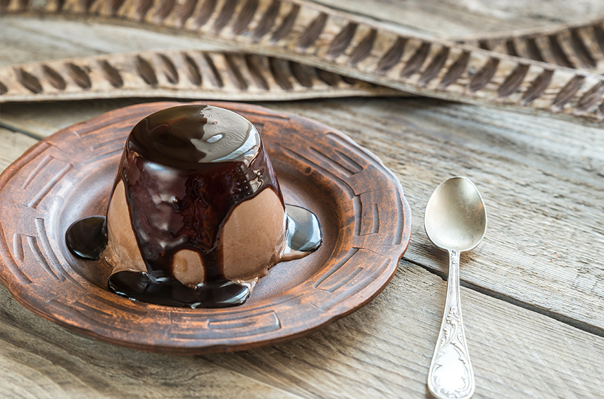 Pudim de brigadeiro de café